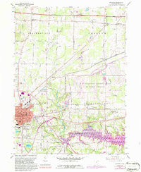 Ravenna Ohio Historical topographic map, 1:24000 scale, 7.5 X 7.5 Minute, Year 1960