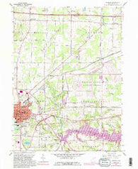 Ravenna Ohio Historical topographic map, 1:24000 scale, 7.5 X 7.5 Minute, Year 1960