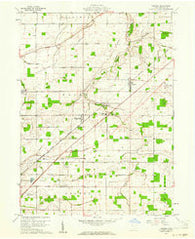 Rawson Ohio Historical topographic map, 1:24000 scale, 7.5 X 7.5 Minute, Year 1960