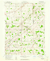 Rawson Ohio Historical topographic map, 1:24000 scale, 7.5 X 7.5 Minute, Year 1960