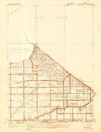 Reno Beach Ohio Historical topographic map, 1:24000 scale, 7.5 X 7.5 Minute, Year 1934