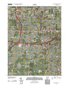 Reynoldsburg Ohio Historical topographic map, 1:24000 scale, 7.5 X 7.5 Minute, Year 2010