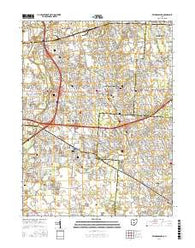 Reynoldsburg Ohio Current topographic map, 1:24000 scale, 7.5 X 7.5 Minute, Year 2016
