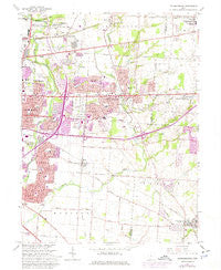 Reynoldsburg Ohio Historical topographic map, 1:24000 scale, 7.5 X 7.5 Minute, Year 1964