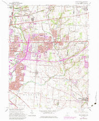 Reynoldsburg Ohio Historical topographic map, 1:24000 scale, 7.5 X 7.5 Minute, Year 1964