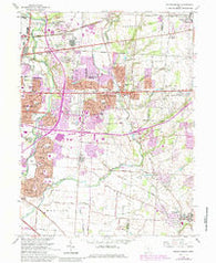 Reynoldsburg Ohio Historical topographic map, 1:24000 scale, 7.5 X 7.5 Minute, Year 1964