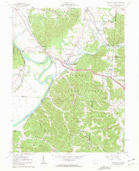 Richmond Dale Ohio Historical topographic map, 1:24000 scale, 7.5 X 7.5 Minute, Year 1961
