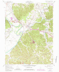 Richmond Dale Ohio Historical topographic map, 1:24000 scale, 7.5 X 7.5 Minute, Year 1961
