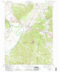 Richmond Dale Ohio Historical topographic map, 1:24000 scale, 7.5 X 7.5 Minute, Year 1992