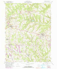 Richmond Ohio Historical topographic map, 1:24000 scale, 7.5 X 7.5 Minute, Year 1960