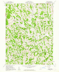 Ringgold Ohio Historical topographic map, 1:24000 scale, 7.5 X 7.5 Minute, Year 1961