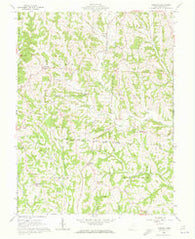 Ringgold Ohio Historical topographic map, 1:24000 scale, 7.5 X 7.5 Minute, Year 1961
