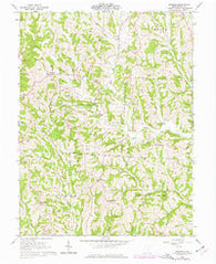 Ringgold Ohio Historical topographic map, 1:24000 scale, 7.5 X 7.5 Minute, Year 1961