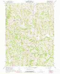 Ringgold Ohio Historical topographic map, 1:24000 scale, 7.5 X 7.5 Minute, Year 1961