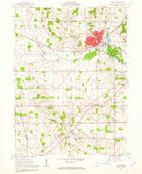 Rittman Ohio Historical topographic map, 1:24000 scale, 7.5 X 7.5 Minute, Year 1961