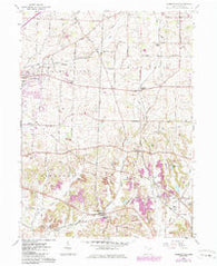 Robertsville Ohio Historical topographic map, 1:24000 scale, 7.5 X 7.5 Minute, Year 1960