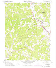 Rockbridge Ohio Historical topographic map, 1:24000 scale, 7.5 X 7.5 Minute, Year 1961