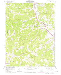Rockbridge Ohio Historical topographic map, 1:24000 scale, 7.5 X 7.5 Minute, Year 1961