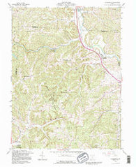 Rockbridge Ohio Historical topographic map, 1:24000 scale, 7.5 X 7.5 Minute, Year 1992