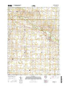 Rockford Ohio Current topographic map, 1:24000 scale, 7.5 X 7.5 Minute, Year 2016