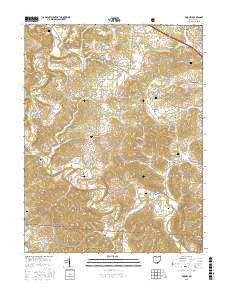 Rodney Ohio Current topographic map, 1:24000 scale, 7.5 X 7.5 Minute, Year 2016