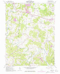 Rodney Ohio Historical topographic map, 1:24000 scale, 7.5 X 7.5 Minute, Year 1975