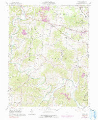 Rodney Ohio Historical topographic map, 1:24000 scale, 7.5 X 7.5 Minute, Year 1961