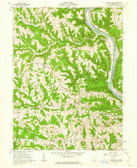 Rokeby Lock Ohio Historical topographic map, 1:24000 scale, 7.5 X 7.5 Minute, Year 1961