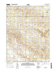 Rossburg Ohio Current topographic map, 1:24000 scale, 7.5 X 7.5 Minute, Year 2016