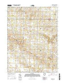 Rossburg Ohio Current topographic map, 1:24000 scale, 7.5 X 7.5 Minute, Year 2016