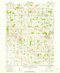 Rossburg Ohio Historical topographic map, 1:24000 scale, 7.5 X 7.5 Minute, Year 1961