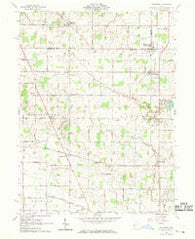 Rossburg Ohio Historical topographic map, 1:24000 scale, 7.5 X 7.5 Minute, Year 1961