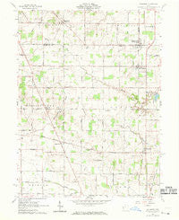 Rossburg Ohio Historical topographic map, 1:24000 scale, 7.5 X 7.5 Minute, Year 1961
