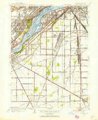 Rossford Ohio Historical topographic map, 1:24000 scale, 7.5 X 7.5 Minute, Year 1951