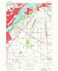 Rossford Ohio Historical topographic map, 1:24000 scale, 7.5 X 7.5 Minute, Year 1965