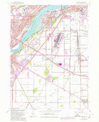 Rossford Ohio Historical topographic map, 1:24000 scale, 7.5 X 7.5 Minute, Year 1965