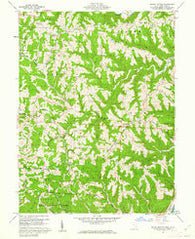 Round Bottom Ohio Historical topographic map, 1:24000 scale, 7.5 X 7.5 Minute, Year 1960