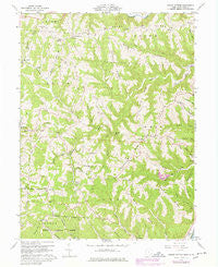 Round Bottom Ohio Historical topographic map, 1:24000 scale, 7.5 X 7.5 Minute, Year 1960
