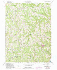Round Bottom Ohio Historical topographic map, 1:24000 scale, 7.5 X 7.5 Minute, Year 1960