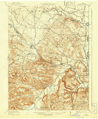Roxabell Ohio Historical topographic map, 1:62500 scale, 15 X 15 Minute, Year 1914