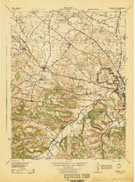 Roxabell Ohio Historical topographic map, 1:62500 scale, 15 X 15 Minute, Year 1944