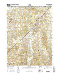 Rushsylvania Ohio Current topographic map, 1:24000 scale, 7.5 X 7.5 Minute, Year 2016