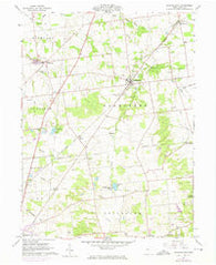 Rushsylvania Ohio Historical topographic map, 1:24000 scale, 7.5 X 7.5 Minute, Year 1961