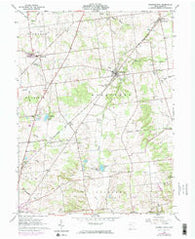 Rushsylvania Ohio Historical topographic map, 1:24000 scale, 7.5 X 7.5 Minute, Year 1961