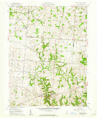 Rushville Ohio Historical topographic map, 1:24000 scale, 7.5 X 7.5 Minute, Year 1961