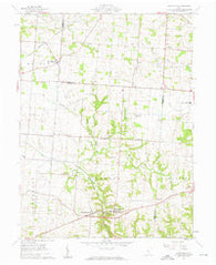 Rushville Ohio Historical topographic map, 1:24000 scale, 7.5 X 7.5 Minute, Year 1961