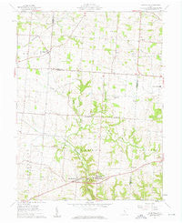 Rushville Ohio Historical topographic map, 1:24000 scale, 7.5 X 7.5 Minute, Year 1961