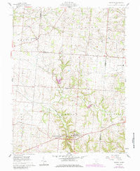 Rushville Ohio Historical topographic map, 1:24000 scale, 7.5 X 7.5 Minute, Year 1961