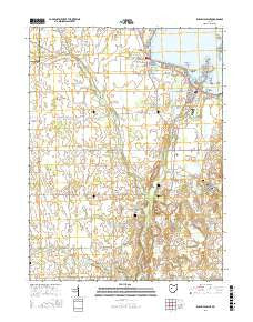 Russells Point Ohio Current topographic map, 1:24000 scale, 7.5 X 7.5 Minute, Year 2016