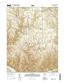 Russellville Ohio Current topographic map, 1:24000 scale, 7.5 X 7.5 Minute, Year 2016